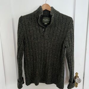 Eddie Bauer Dark Green Knit Sweater